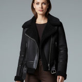 Sherpa Lined Zip Jacket | Textured Warmth with Structured Style