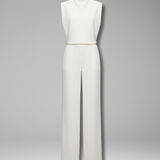 Sleeveless Wide-Leg Jumpsuit | Elegant One-Piece Silhouette