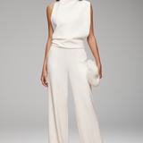 Sleeveless Wide-Leg Jumpsuit | Elegant One-Piece Silhouette