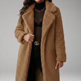 Long Textured Lapel Jacket | Effortless Structure with Modern Edge