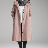 Women's Long Hooded Raincoat | Waterproof Protection with Stylish Coverage