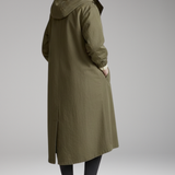 Women's Long Hooded Raincoat | Lightweight Waterproof Protection with Sleek Style