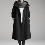 Women's Long Hooded Raincoat | Waterproof Protection with Stylish Coverage