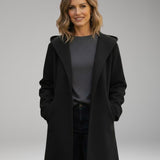 Oversized Lapel Coat | Relaxed Structure with Hidden Closure