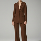 Women's V-Neck Longline Suit Set | Professional Power Dressing