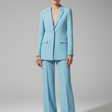 Women's V-Neck Longline Suit Set | Professional Power Dressing