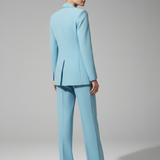 Women's V-Neck Longline Suit Set | Professional Power Dressing