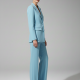 Women's V-Neck Longline Suit Set | Professional Power Dressing