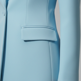 Women's V-Neck Longline Suit Set | Professional Power Dressing