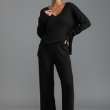 Women's Two-Piece Lounge Set | Comfortable Long Sleeve Relaxation Wear