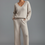 Women's Two-Piece Lounge Set | Comfortable Long Sleeve Relaxation Wear
