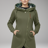 Hooded Quilted Winter Jacket | Structured Warmth with Practical Design