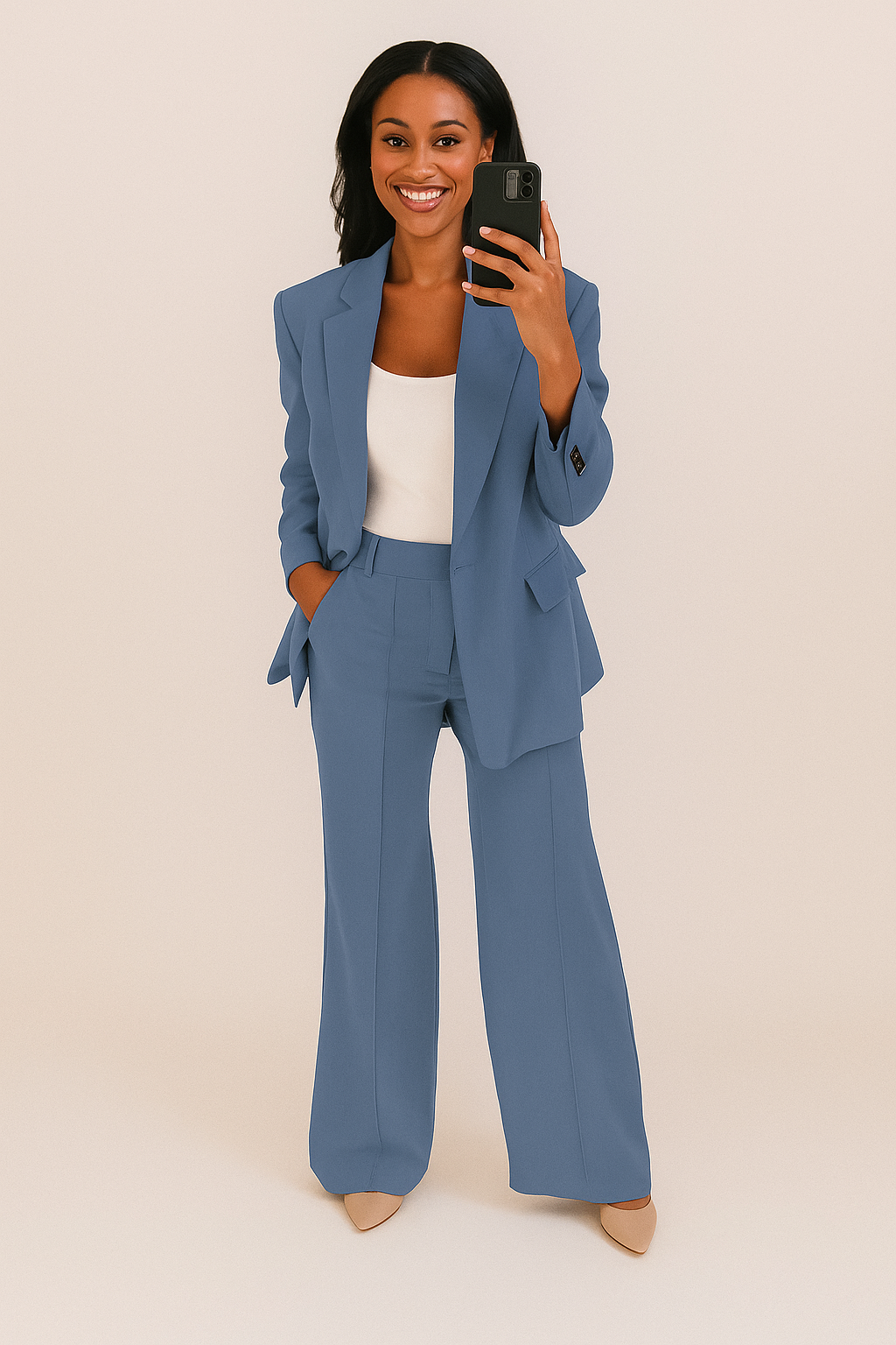 Isla™ | Elegant Two-Piece Blazer & Trousers Set