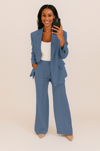 Isla™ | Elegant Two-Piece Blazer & Trousers Set