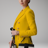 Women's Structured Blazer with Overlapping Front Panel | Professional Elegance
