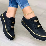 Women's Chain Detail Low-Top Sneakers | Where Comfort Meets Effortless Style