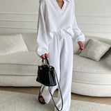 Casual Two-Piece Matching Loungewear Set | Effortless Comfort, Relaxed Style