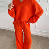 Casual Two-Piece Matching Loungewear Set | Effortless Comfort, Relaxed Style
