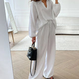 Casual Two-Piece Matching Loungewear Set | Effortless Comfort, Relaxed Style