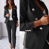 Double-Breasted Blazer Set | Professional Elegance Made Simple