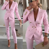 Double-Breasted Blazer Set | Professional Elegance Made Simple
