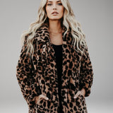 Leopard Print Faux Fur Coat | Bold Statement with Luxurious Warmth