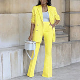 Double-Breasted Blazer Set | Structured Elegance, Professional Power
