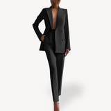 Women's Double-Breasted Blazer Set | Professional Elegance for Every Occasion