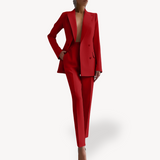 Women's Double-Breasted Blazer Set | Professional Elegance for Every Occasion