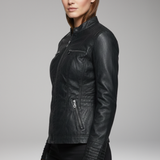 Dames Hooded Zip Jacket | Gestructureerde Finish met Moderne Eenvoud