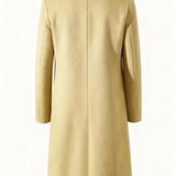 Men's Long Tailored Coat – Smart Winter Overcoat for Formal Wear