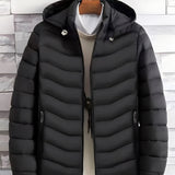 Men's Padded Hooded Jacket – Lightweight Insulated Winter Layer