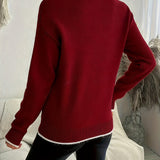 Women's Christmas Jumper – Snowflake Knit Festive Pullover