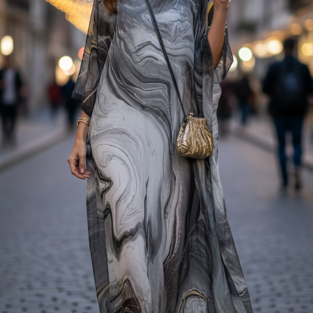 Chiffon Maxi Dress | Ethereal Flow, Effortless Elegance