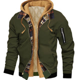 Men's Hooded Zip-Up Jacket – Casual Urban Outerwear for Autumn