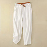 Women's Relaxed Summer Pants | Soft Fit with Contrast Waistband