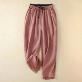 Women's Relaxed Summer Pants | Soft Fit with Contrast Waistband
