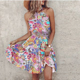Boho Halter Dress | Free-Spirited Elegance, Effortless Flow