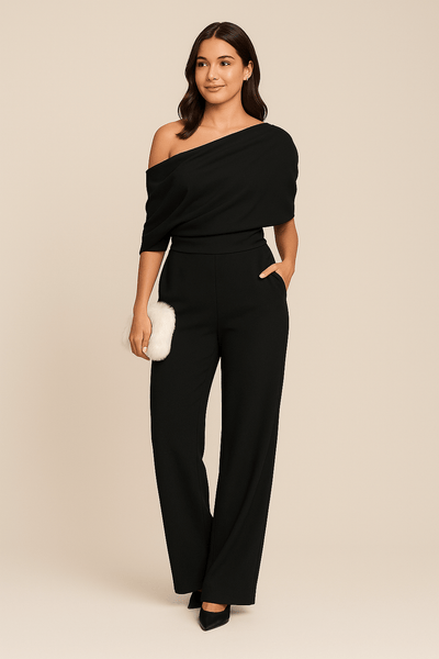 Olivia™ | Luxe Tailored Jumpsuit with Single-Breasted Neckline