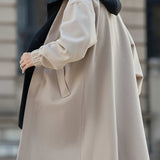 Men's Hooded Overcoat – Long Layered Winter Coat with Hood