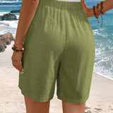 Comfortable Side Button Shorts | Mid-Thigh Summer Essential