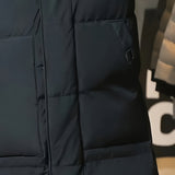 Men's Hooded Longline Coat – Warm Mid-Length Winter Overcoat