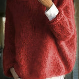 Women's Crew Neck Jumper – Relaxed Fit Everyday Knitted Top