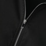 Men's Cropped Zip Jacket – Short Structured Casual Bomber Style