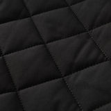 Men's Quilted Bomber Jacket - Fleece-Lined Ribbed Trim Layer