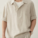 Men's Modern Linen Polo | Effortless Summer Style