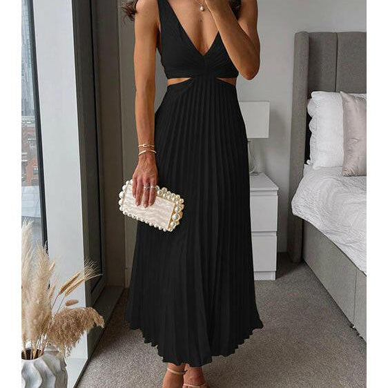 Pleated Midi Dress | Timeless Elegance, Modern Sophistication