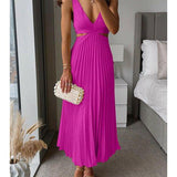 Pleated Midi Dress | Timeless Elegance, Modern Sophistication