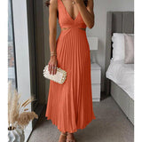 Pleated Midi Dress | Timeless Elegance, Modern Sophistication