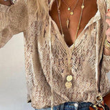Boho V-Neck Blouse | Effortless Elegance, Free-Spirited Style